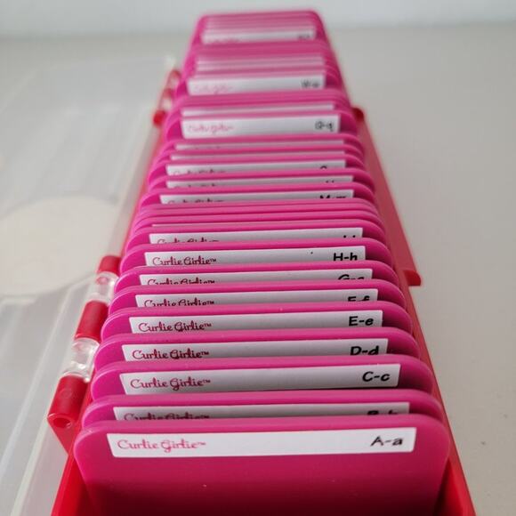 Sizzix Sizzlits Die Cut Alphabet Set Curlie Girlie Scrapbooking Paper Artist - Picture 5 of 5